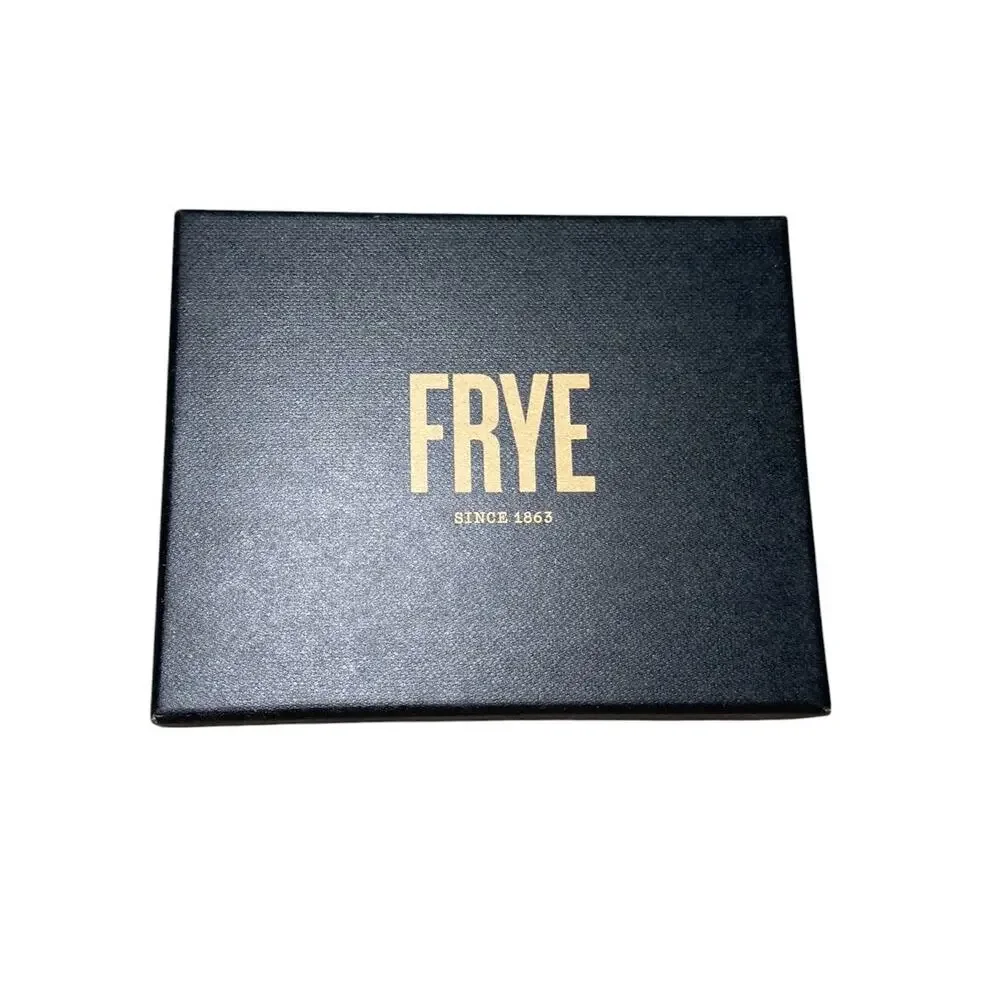Frye Nash ID Window Leather Bifold Wallet black Boxed